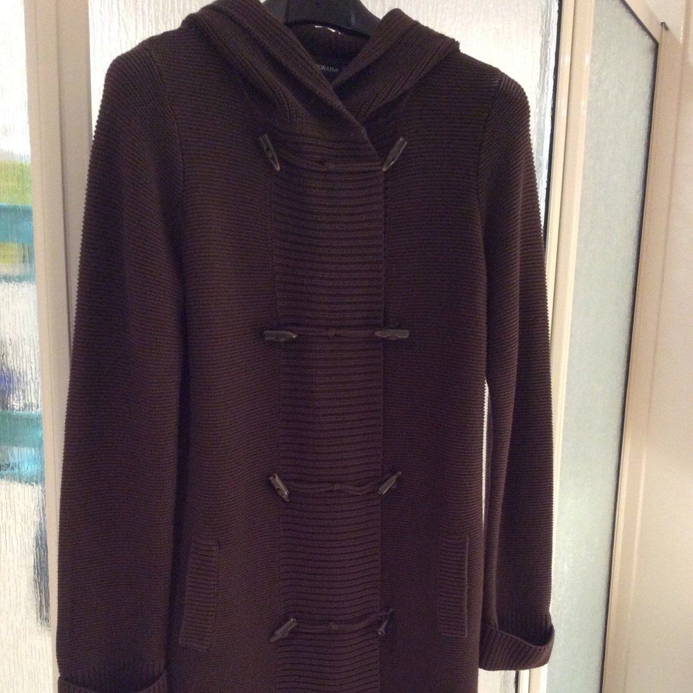 Very nice Knit Duffle Coat with Hood